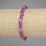 Tourmaline bracelet with faceted cubes, 5x5 mm diameter, 18 cm length, stretch