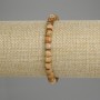 Bracelet with Landscape Jasper, Faceted Cubes 5.5 mm, Length 18 cm