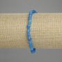 Apatite bracelet with faceted beads 6x5 mm, 18 cm length