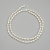 River Pearl Beads, diameter 4.5–5×3–3 mm, 5 mm on thread, length 36 cm