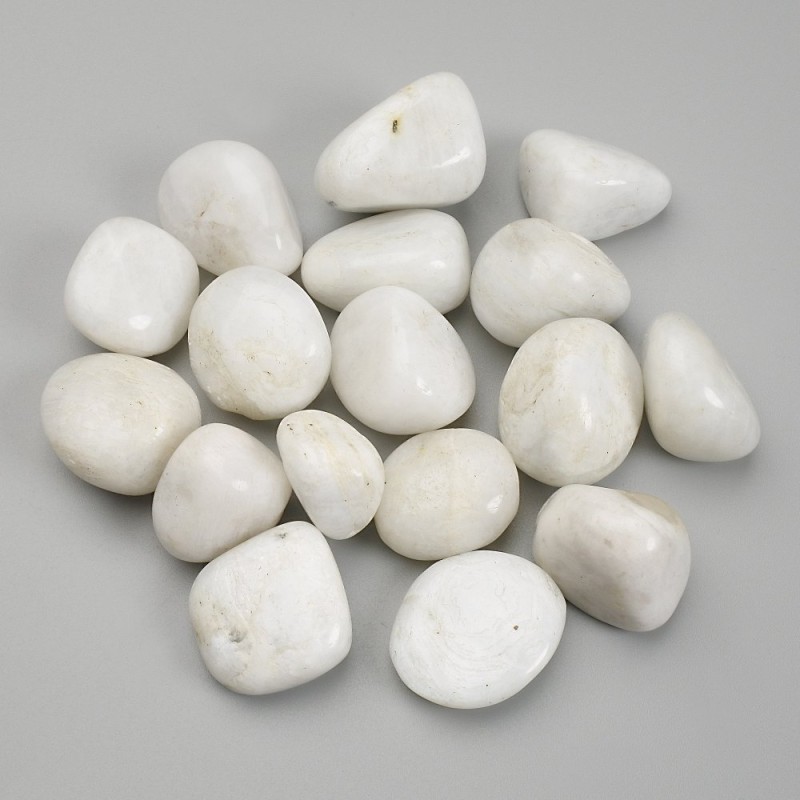 Natural Adularia stone, faceted nuggets without holes 18–21×16–18 mm +/- (per 100 g +/-)