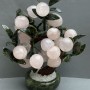 Souvenir: Decorative tree made of natural stone – Rose quartz, 33–37 mm, flexible branches, length 25 cm