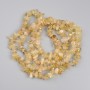 Citrine chip beads, 4-10×2-4 mm, 76 cm long on thread