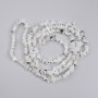Adularia Beads - Chip-Size, diameter 4-7×2-4 mm, length 78 cm on beading thread