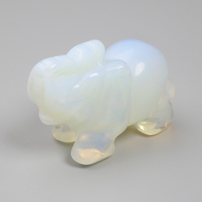 Moonstone Elephant Souvenir Statue 55x35x26mm+