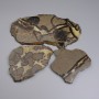 Septarian Stone Souvenir Plate 113x90x10 (assorted size) (Price per 100 g)