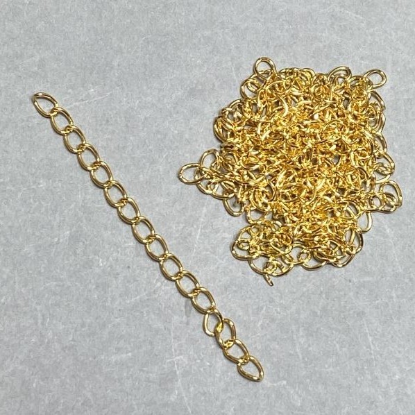 Additional Extension Chain 7 cm, Yellow Gold Finish (+/-)
