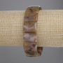 Petersite Link Bracelet, diameter approximately 18×13 mm, length 18 cm, stretch cord