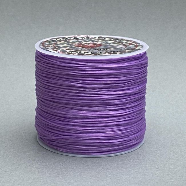 Elastic Craft Cord on Bobbin, Light Purple, 30 m (+)