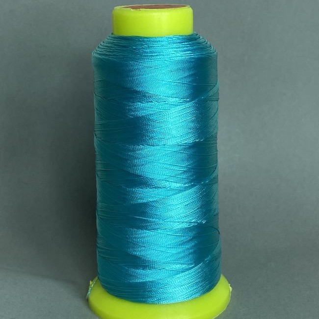 Blue nylon bobbin thread, 0.3 mm diameter, for crafts, 300 m