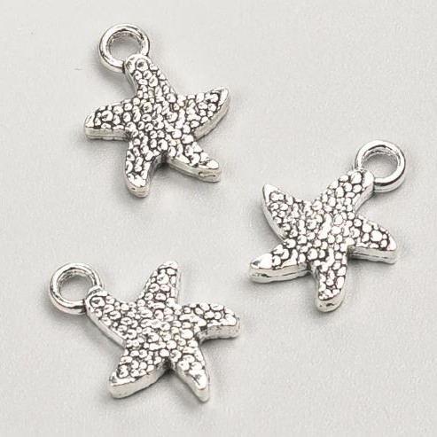 Sea Star Pendant Findings, diameter 16×12 mm, packaging 19 pcs ± 20 g