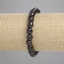 Garnet Faceted Bead Bracelet, Bead Diameter 7.5–9×8 mm, Length 18 cm, Stretch