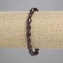 Faceted Garnet Bracelet, 9x6 mm, 18 cm stretch