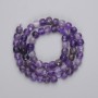 Faceted Cube Amethyst Beads, 6x6 mm, on Thread, 38 cm Long