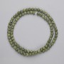 Serpentine Beads Smooth Spheres 4–5 mm on Monofilament, 39 cm Long