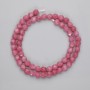 Faceted Tourmaline Beads, 6x5.5 mm, 37 cm strand