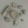 Pyrite natural unpolished stone, diameter 6-43×7-28mm± (assorted sizes) (Price per 100 g)