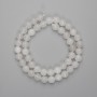 Rock Crystal Faceted Beads, 8mm diameter ±, 38cm strand ±