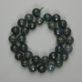 Green Jasper Beads, Faceted Round, 12mm Diameter, 38cm Length on Thread