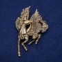 Pegasus Brooch 45×70 mm, Gold-Toned Metal