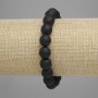 Shungite Bracelet with Faceted Beads 10 mm, 18 cm Stretch