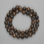 Tiger's Eye Beads, Faceted Round Beads 10mm ±, Length 40 cm ± on Thread