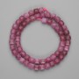 Faceted Tourmaline Beads, Cube 6.5x6.5 mm, Thread length about 37 cm
