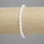 Bracelet with Mother-of-Pearl Rondelles, approx. 5×2 mm diameter, 18 cm length, stretch