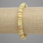 Bracelet with Skafarka shell rondelle, diameter 8×1–2 mm, length 18 cm, stretch