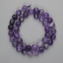 Faceted Amethyst Beads, Round 9.5 mm, 37 cm on a thread