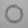 Labradorite Beads, Faceted Cubes 4x4 mm, Length 39 cm ±, On Thread