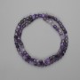 Faceted Amethyst Beads, Cube 4x4mm, 38 cm strand