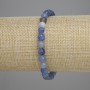 Blue Aventurine Bracelet with a Faceted Bead, 6 mm diameter, length 18 cm ± stretch