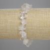 Uncut Rock Crystal Bracelet, Natural Stones, bead sizes 9–14×8–9 mm ±, seed beads 3 mm ±, length 18 cm ±, stretch