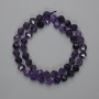 Amethyst Faceted Beads 8x7mm, 39 cm ± on Thread
