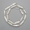 Baroque pearls with a gasoline shade on a strand 20-26×6, 5-7, 5 mm +-, length 40 cm+