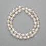 Natural river pearl beads 8x6 mm, 37 cm long, on a thread