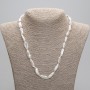 Necklace of natural baroque pearls, diameter 20-21×7 mm, 5-9 mm ±, length 45 cm ±, with a 5 cm extender chain