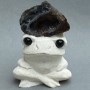 Souvenir figurine Frog with druzy 83×60×35 mm+