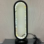 Night light with raw citrine on a black base, diameter 32.5 x 10 cm, USB cable