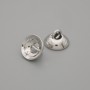Price per 1 pc. Bead cap end for beads, silver-colored, 8×1 mm, hole diameter 1.8 mm+