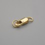 Price per 1 pc. Carabiner clasp, 10x4 mm diameter, gold color