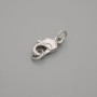 Price per 1 pc. Carabiner clasp, 12.5×5 mm, silver
