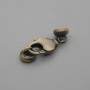 Price per 1 pc. Bronze-colored lobster clasp, 17×7 mm ±, 6 mm diameter ±