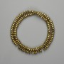 Hematite Beads, Faceted Rondelle, 6×3 mm, Gold Color, Length 38 cm+