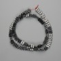 Hematite Chanel-cut Beads 8x6 mm, thread length 40 cm+