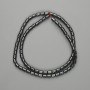 Hematite cylinder beads 5×4 mm ±, 40 cm strand