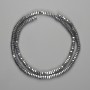 Hematite Beads Faceted Rondelle Silver 4x2mm