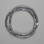 Hematite Beads, Faceted Rondelle, 5×1.5 mm, Silver Color, Length 40 cm+