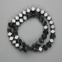 Hematite cube beads 8x8 mm +/- on thread, length about 39 cm +/-